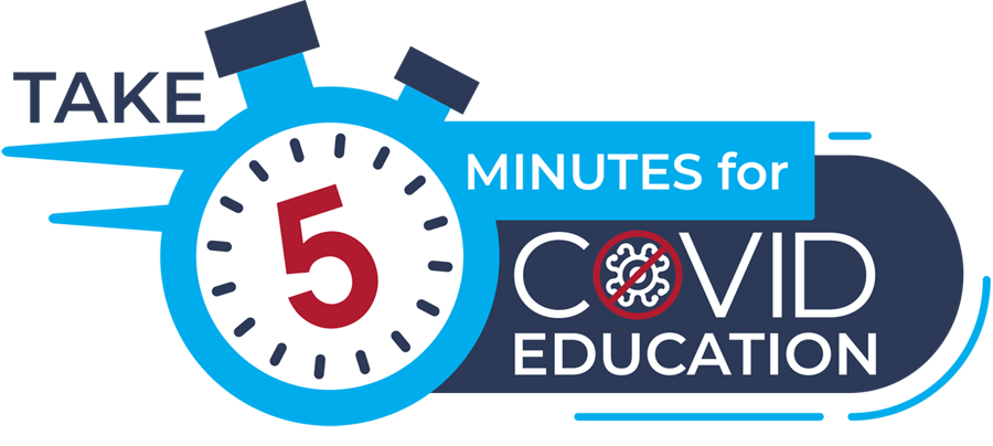 Take 5 Minutes for COVID Education Campaign Logo-FINAL